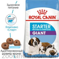 Royal Canin (Роял Канин) Giant Starter - первый твердый корм для щенков гигантских пород
