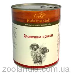 Hubertus Gold (Хубертус Голд) - Консервированный корм для собак (говядина/рис)