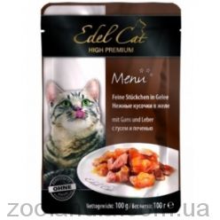 Edel Cat pouch (Эдель Кэт) гусь и печень в желе (пауч)