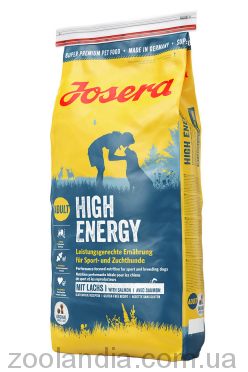 Josera (Йозера) High Energy - Корм для взрослых активных и атлетичных собак (курица и говядина)
