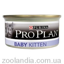 Purina Pro Plan Baby Kitten первый прикорм для котят, нежный мусс с курицей