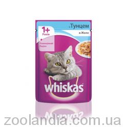Whiskas (Вискас) влажный корм для кошек с тунцом в желе, (пауч)