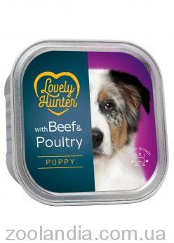 Lovely Hunter (Лавли Хантер) Puppy Beef and Poultry – Консервированный корм для щенков (говядина/птица)