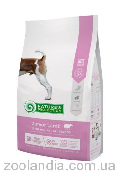 Nature's Protection Junior Lamb All Breeds - сухий корм для цуценят всіх порід (з ягняти)