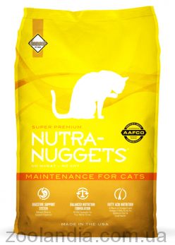 Nutra Nuggets (Нутра Нагетс) Maintenance - Сухий корм для кастрованих котів (курка)
