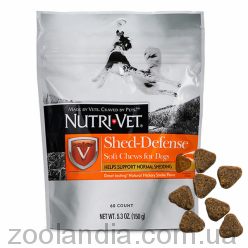 Nutri-Vet (Нутри-Вет) Shed-Defense Soft Chews - Мягкие таблетки для здоровья шерсти собак