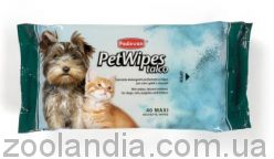 Padovan (Падован) Pet Wipes Talco - Очищающие влажные салфетки с ароматом талька для собак и кошек