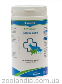 Canina Petvital Biotin Tabs (Канина) Петвитал Биотин табс - Для поддержки здорового состояние кожи и шерсти