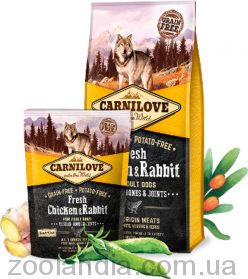 Carnilove (Карнилав) Cat Fresh Chicken&Rabbit Gourmand for Adult cats - корм для дорослих кішок, з куркою та кроликом