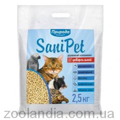 ТМ "Природа" Sani Pet Универсальный - Наполнитель древесный для кошачьих туалетов без ароматизатора