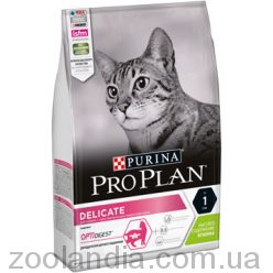 Purina Pro Plan (Про План) Adult Delicate Lamb -для взрослых кошек с чувствительным пищеварением, с ягненком