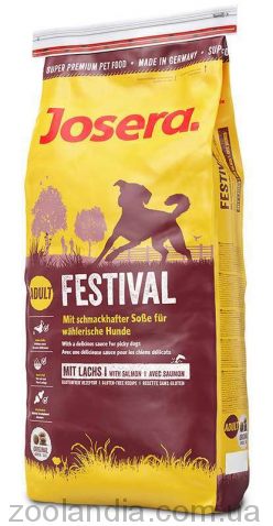 Josera (Йозера) Festival - Корм для вибагливих собак (лосось, рис)