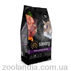Savory Sterilized Lamb & Chicken - корм для кастрированных котов