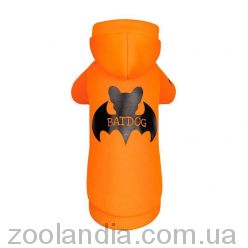 Pet Fashion (Пет Фешн) BatDog – Толстовка с принтом Летучая мышь для собак (оранжевая)