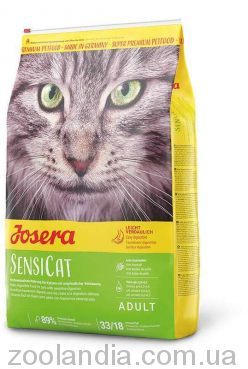 Josera (Йозера) SensiCat - корм для кошек с чувствительным пищеварением (утка/индейка)