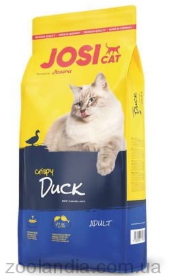Josera (Йозера) JosiCat Ente&Fisch (Crispy Duck) - корм для дорослих кішок з м'ясом качки та риби