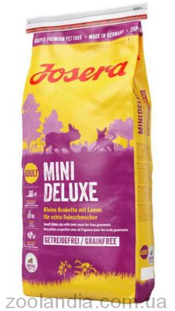 Josera (Йозера) Mini Deluxe беззерновой корм для взрослых собак мелких пород