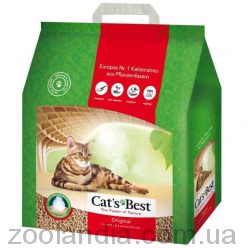 Cat's Best (Кэтс Бест) Eko Plus Original - Древесный хлопьевидный комкующийся наполнитель для кошачьего туалета