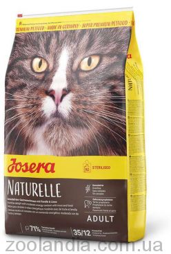 Josera (Йозера) Naturelle Sterilised - беззерновой корм для домашних и стерилизованных кошек (птица/форель)