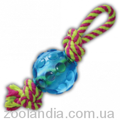 Petstages (Петстейджес) Mini Orka Ball w/rope "Орка мини мячик с канатиками"