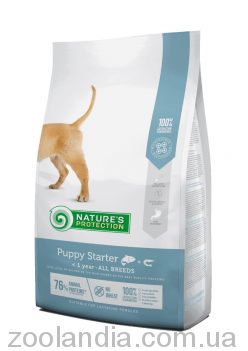 Nature‘s Protection Puppy starter All breeds - сухой корм для щенков всех пород (с мясом лосося)