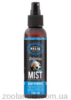 Reliq (Релик) Botanical Mist Baby Powder - Спрей-дезодорант для собак и кошек (аромат пудры)