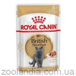 Royal Canin (Роял Канин) British Shorthair Adult - Консервированный корм для взрослых кошек британской короткошерстной породы (кусочки в соусе)
