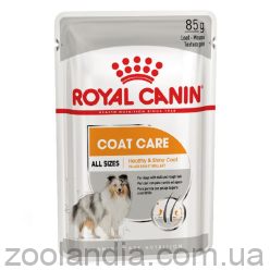 Royal Canin (Роял Канин) Coat Care Консервированный корм для собак разных размеров с тусклой и жесткой шерстью (паштет)