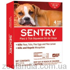Sentry (Сентрі) - Краплі від бліх, кліщів та комарів для собак 15-30 кг (3 мл.)