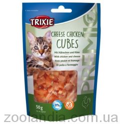 Trixie (Трикси) Premio Cheese Chicken Cubes Лакомство для кошек сырно-куриные кубики 50гр