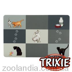 Trixie (Трикси) "Patchwork" - Коврик  под миски для котов 44 х 28 см серый