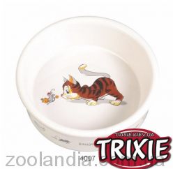 Trixie (Трикси) - Миска керамическая для котов и кошек 0,2 л / 11,5 см