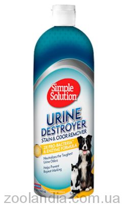 Simple Solutions Urine Destroyer Stain and Odor Remover - Быстродействующее средство для удаления стойких пятен и нейтрализации запаха мочи домашних животных