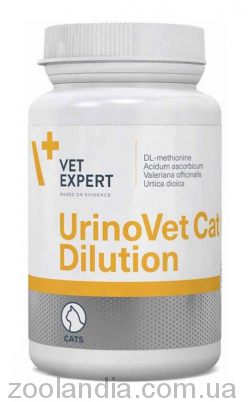 VetExpert (ВетЕксперт) UrinoVet Cat Dilution - Препарат для підкислення сечі кішок з проблемами сечовивідних шляхів