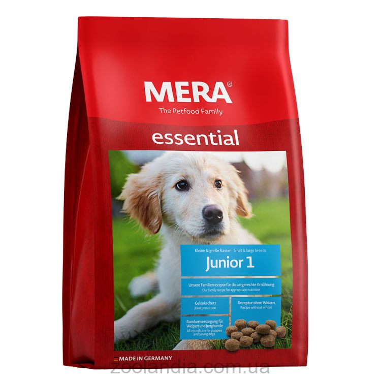 Mera (Мера) Еssential Junior 1 - Сухой корм корм для щенков и юниоров мелких и средних пород
