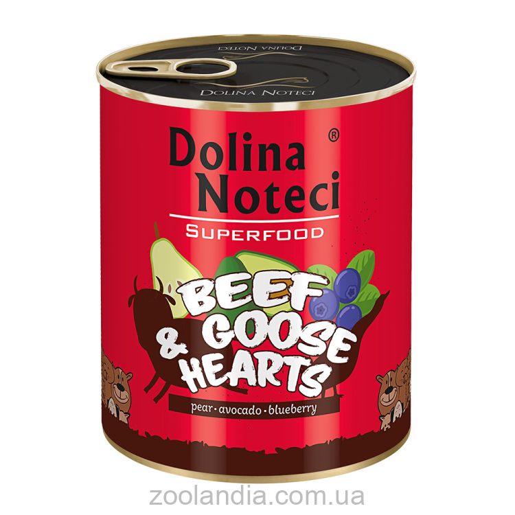 Dolina Noteci (Долина Нотечи) Superfood Beef and Goose Hearts - Влажный корм для собак (говядина и гусиные сердца)