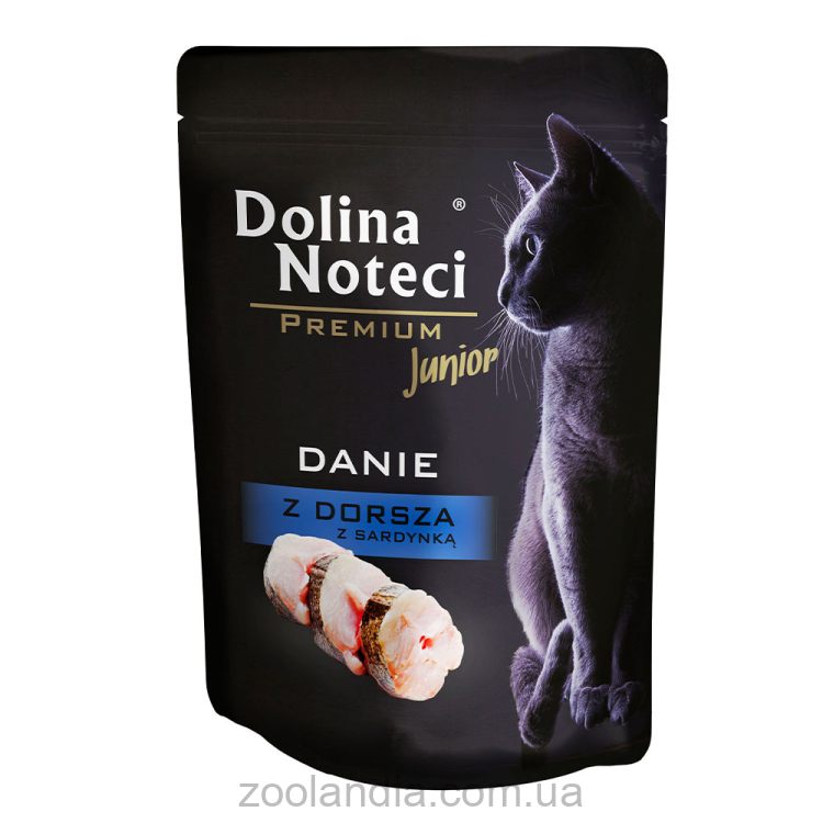 Dolina Noteci (Долина Нотечи) Premium Cat  Danie Junior - Влажный корм для котят (треска и сардина)