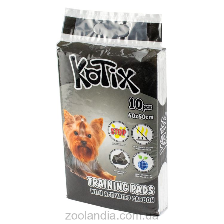 Kotix (Котикс) Premium - Пеленки с активированным углем для собак и щенков, 60x60 см