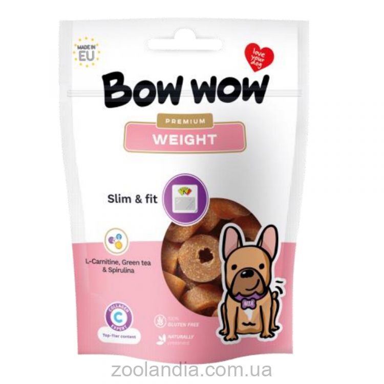 Mera (Мера) Bow WOW Weight  - Ласощі Снеки для собак з проблемами надлишкової ваги  60 г