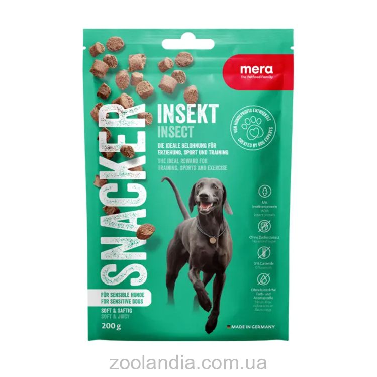 Mera (Мера) Snaсker Insekt Снеки мягкие лакомства для собак с чувствительным пищеварением