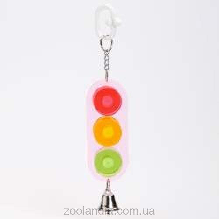 Pet Pro (Пет Про) СВЕТОФОР с колокольчиком игрушка для попугаев, акрил