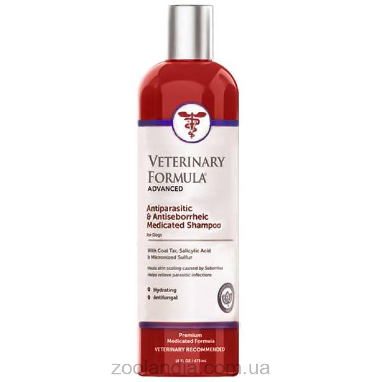 Veterinary Formula (Ветеринарная Формула) - Антипаразитарный и Антисеборейный шампунь для собак