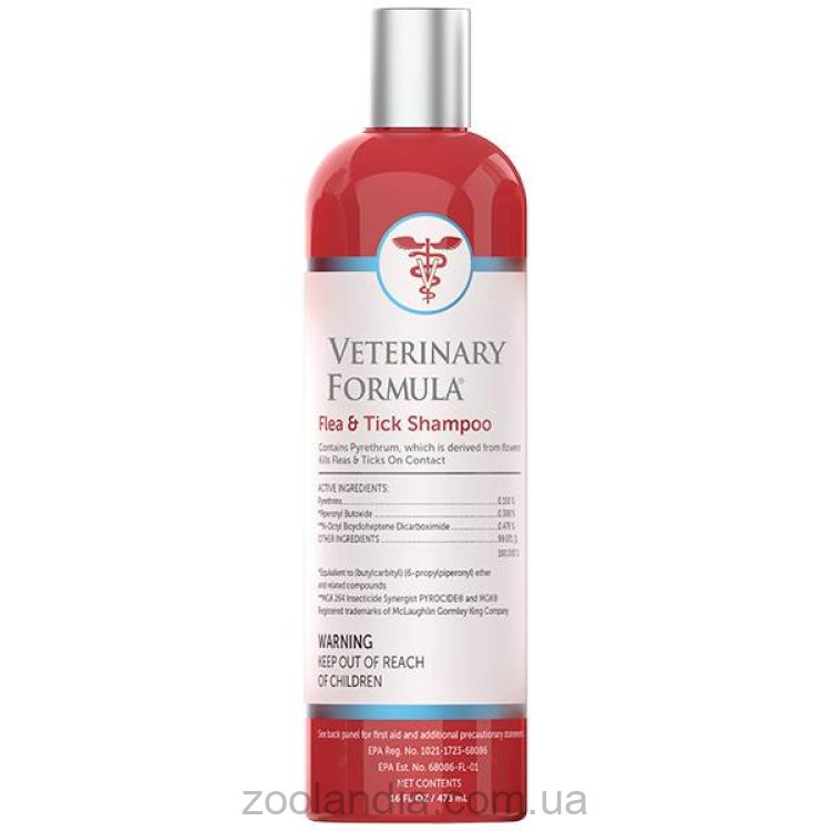 Veterinary Formula (Ветеринарная Формула) Advanced Flea&Tick Shampoo - Шампунь от блох и клещей для собак и котов