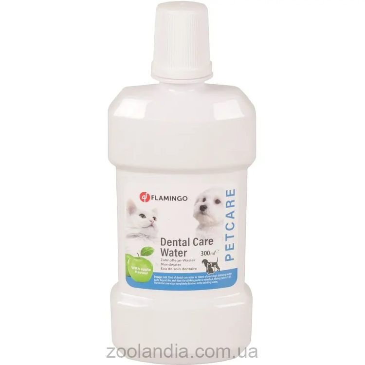 Flamingo (Фламинго) Petcare Dental Care Water ополаскиватель полости рта для собак и кошек, с ароматом яблока