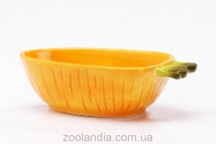 Pet Pro (Пет Про) Морковка керамическая миска для грызунов, 15 х 8 х 5 см