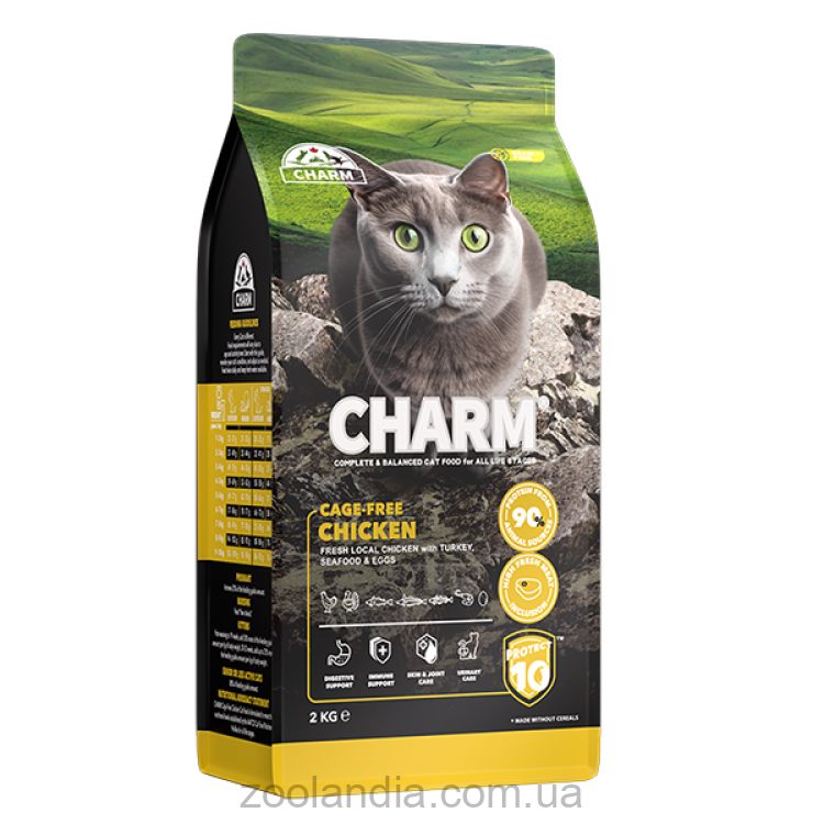 Charm (Чарм) Cage-Free Chicken - Сухий беззерновий корм для котів (з куркою)