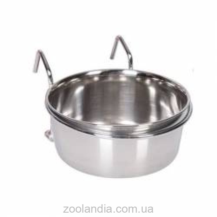 Karlie-Flamingo (Карли-Фламинго) Small Animal Bowl навесная миска для грызунов, кормушка с крючком, нержавеющая сталь