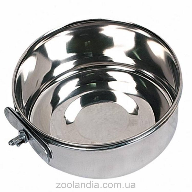 Karlie-Flamingo (КАРЛИ-ФЛАМИНГО) FEEDER миска для клетки с винтовым креплением, нержавейка
