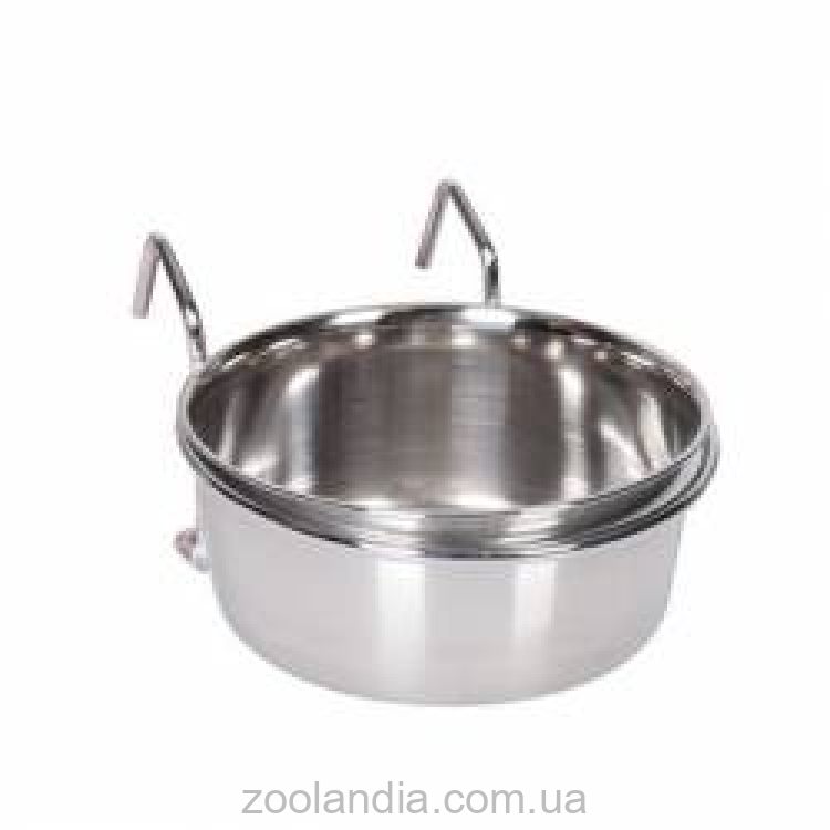 Karlie-Flamingo (Карли-Фламинго) Feeder With Hook кормушка для грызунов, нержавейка 8 см х 150 мл