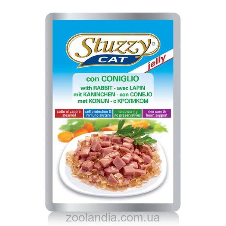 Stuzzy Cat Rabbit КРОЛИК в желе влажный корм для кошек, пауч, 100